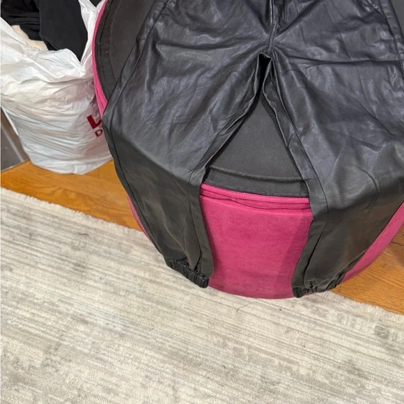 Bebe Sleek Black Leather Trousers - Picture 2 of 2